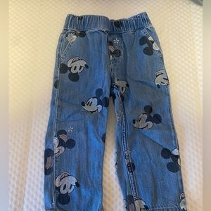H&M Disney Mickey and Minnie mouse jeans
